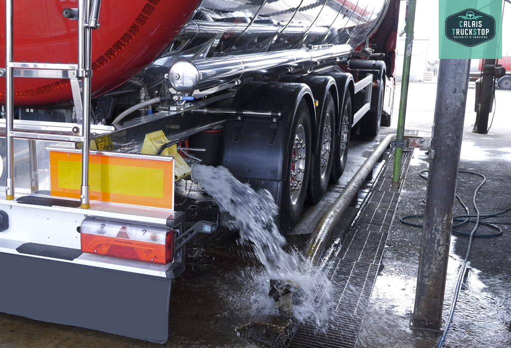 Calais Truckstop : lavage pro pour citernes alimentaires !