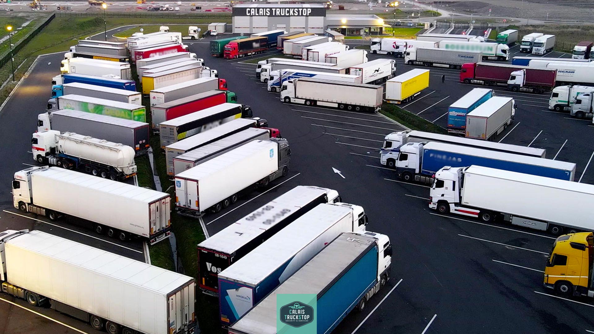 Our goal : to provide secure parking to your truck drivers and their load