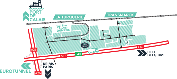 Calais Truckstop : parking PL et station de lavage citerne